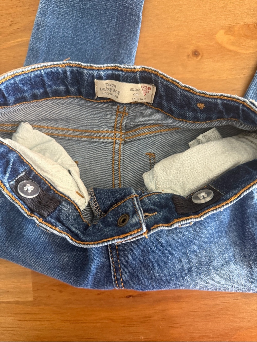 Zara Kids Blue Denim Jeans. Baby Boys 12-18M - Picture 5 of 8